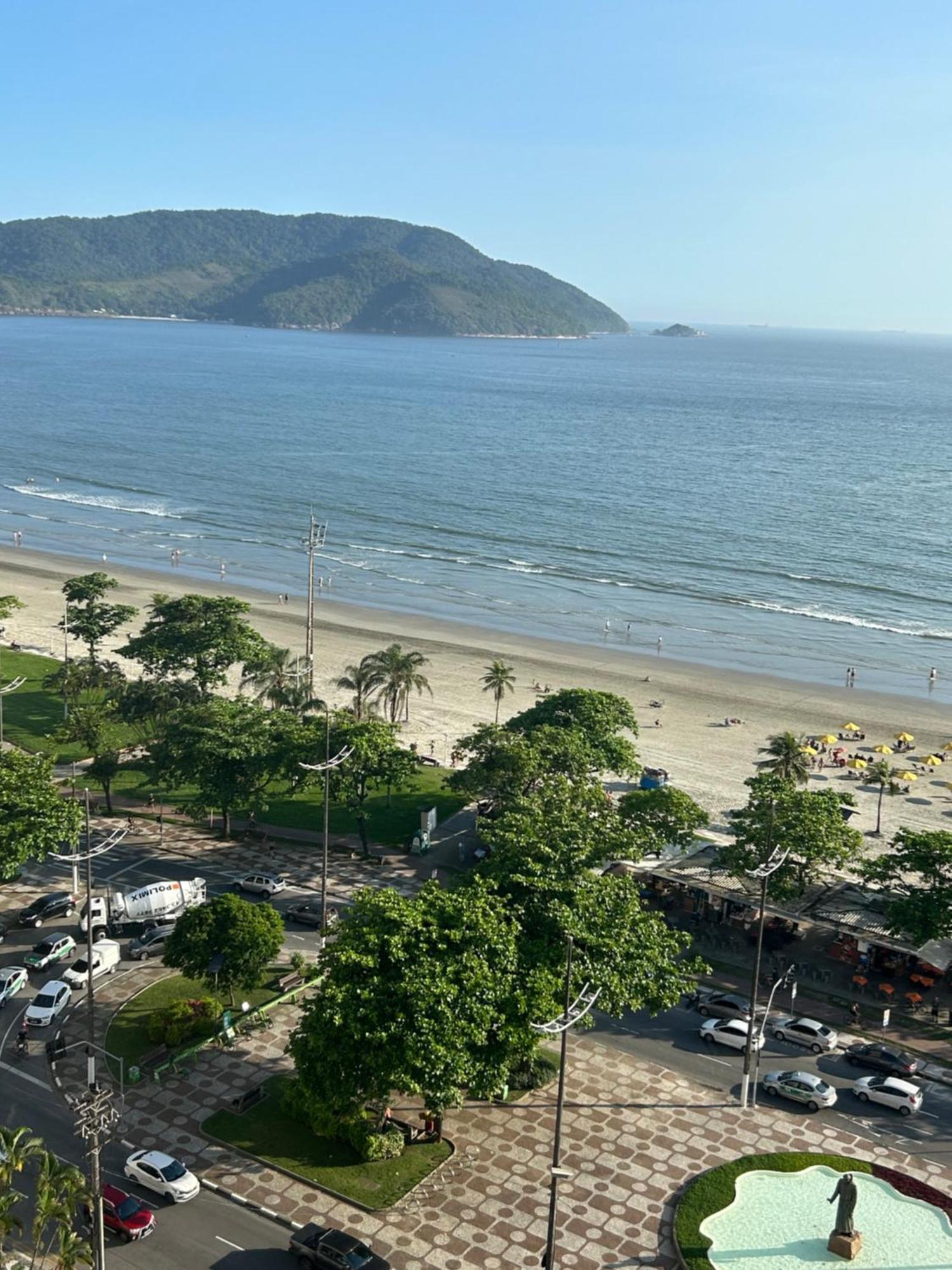 Apartamento Frente A Praia Do Embare Santos Exterior foto